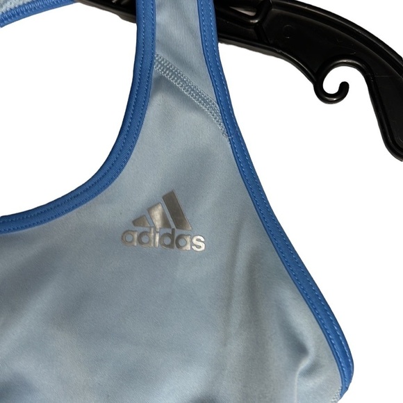 Womens Adidas Tech Fit Sports Bra Size Small Blue - Picture 2 of 4